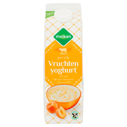 Magere vruchtenyoghurt perzik