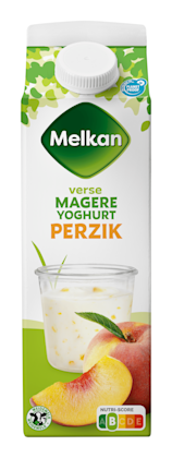Magere vruchtenyoghurt perzik