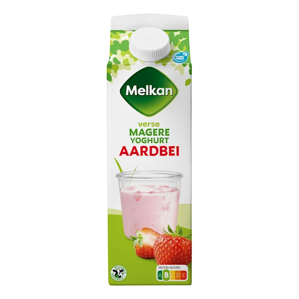 Melkan Magere vruchtenyoghurt aardbei