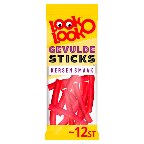 Look o Look Look-O-Look Gevulde Kersen Sticks