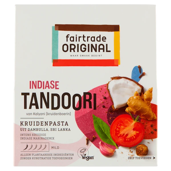 Fairtrade Original Tandoori indiaase kruidenpasta Fairtra