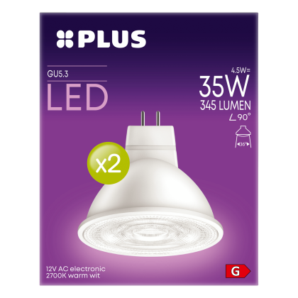 LED 35W GU5.3 12V 2PK