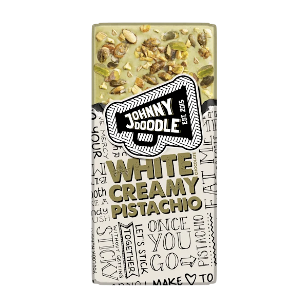 Johnny Doodle White ceamy pistachio