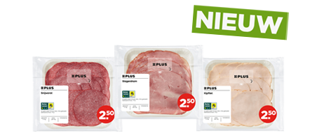 Nieuwe vleeswaren van PLUS