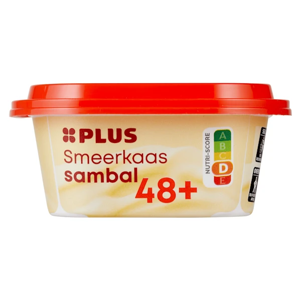 PLUS Smeerkaas 48+ sambal 100gr