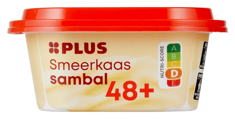 PLUS Smeerkaas 48+ sambal 100gr