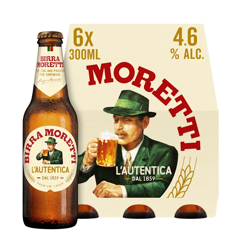 Birra Moretti L'Autentica Bier Fles 6 x 300ml
