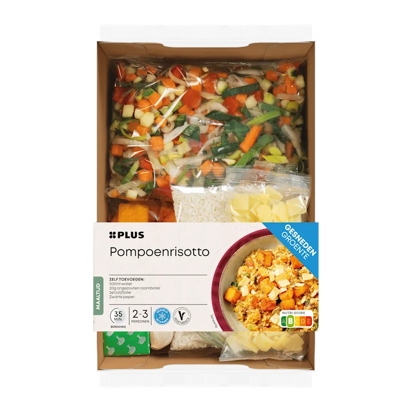 PLUS Gesneden verspakket Pompoenrisotto