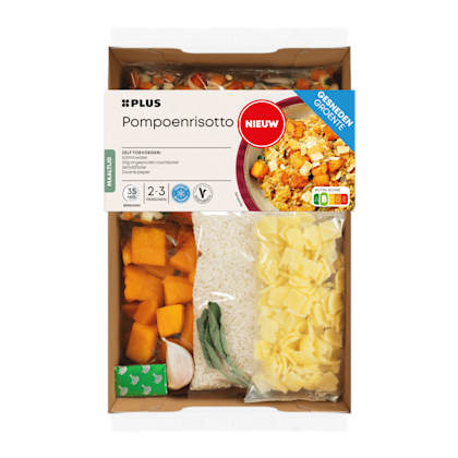 Gesneden verspakket Pompoenrisotto