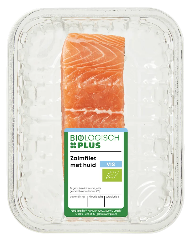Biologisch PLUS Zalmfilet met huid
