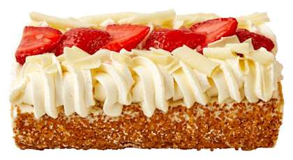 Aardbeienschnitte Fairtrade cacao