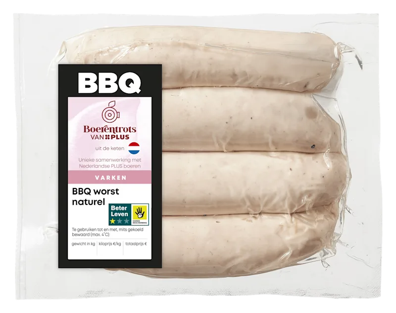 PLUS Boerentrots BBQ worst naturel
