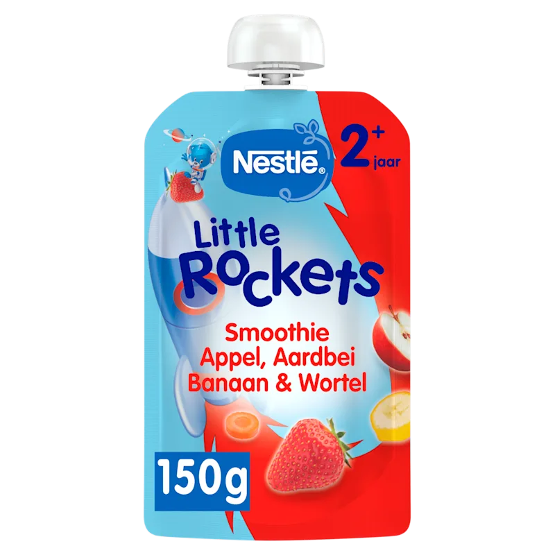 Nestlé Little Rockets knijp Aardbei +2j