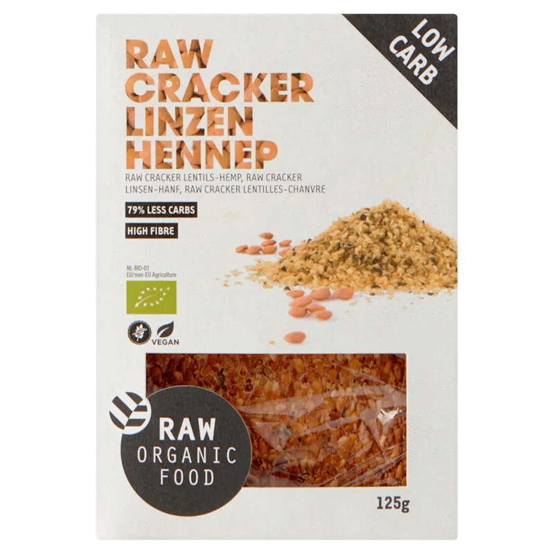 Raw Organic Food Raw crackers linzen-hennep bio