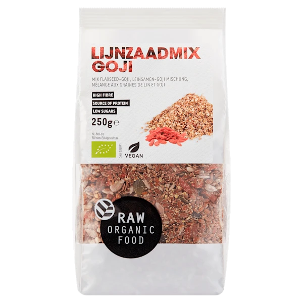 Raw Organic Food Lijnzaadmix goji bio