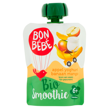 Bio yoghurt appel-ban-mango smoothie