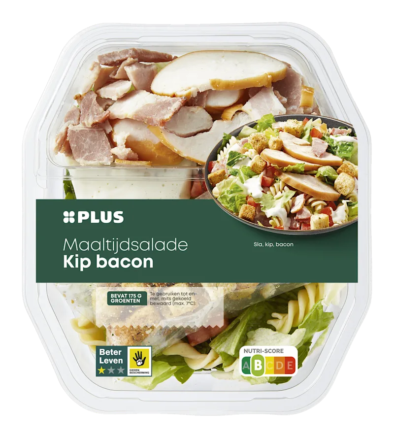 PLUS Maaltijdsalade kip bacon