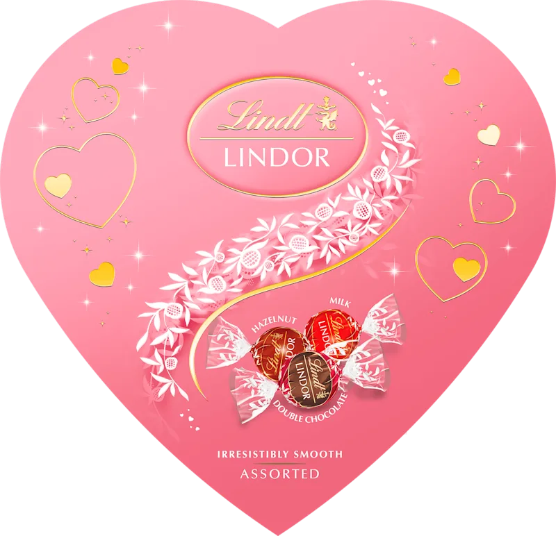 Lindt Lindor Hart Assorted Pink