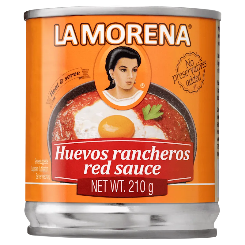 La Morena Huevos rancheros red sauce
