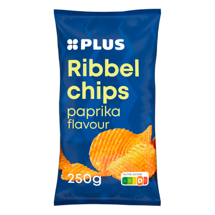 Ribbelchips paprika