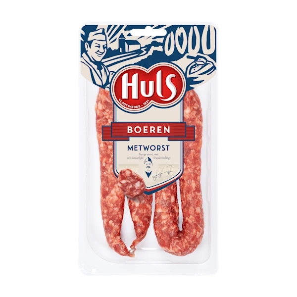 Huls Boerenmetworst 2stuks