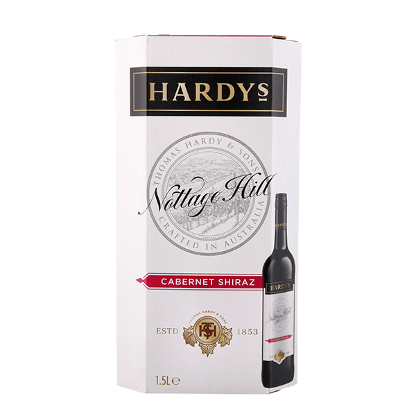 Hardys Nottage Hill Cabernet Shiraz wijntap Per Pak 1500 ml