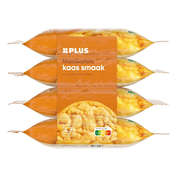 PLUS maiswafels kaas