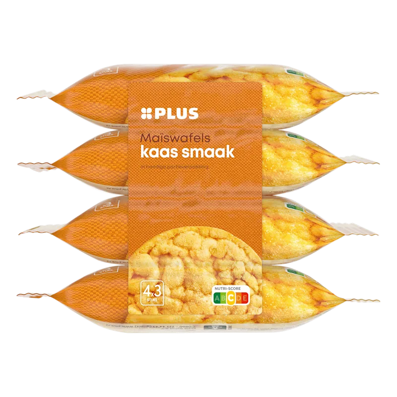PLUS maiswafels kaas