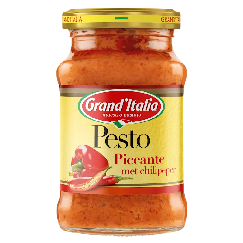 Grand'Italia Pesto Piccante met Chilipeper 90 g
