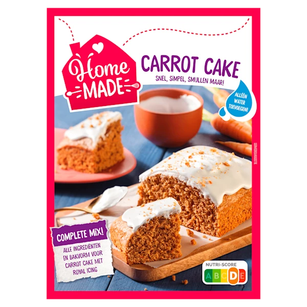 Homemade Carrotcake met icing