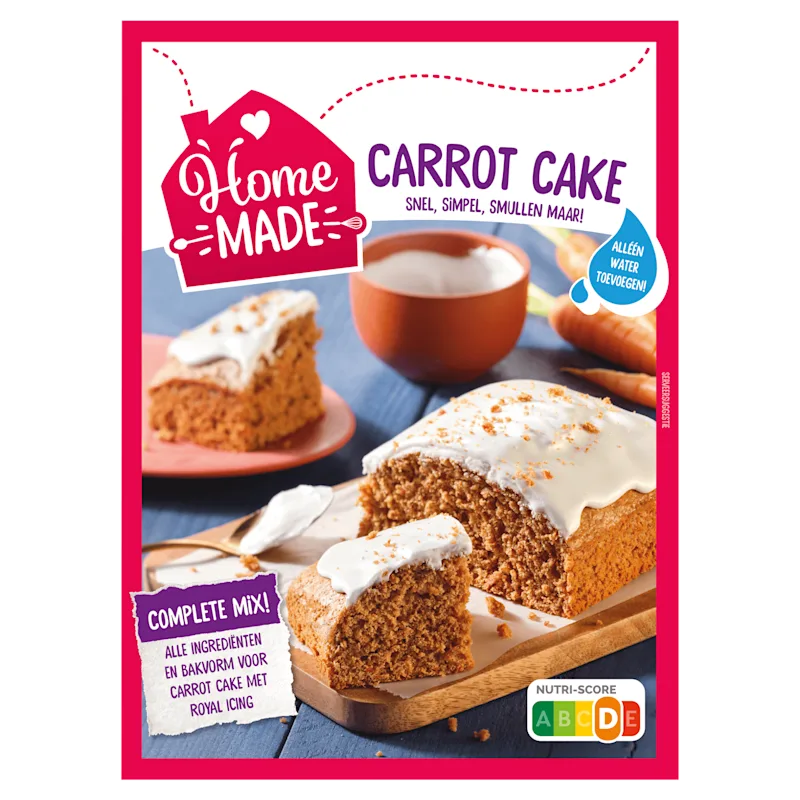 Homemade Carrotcake met icing