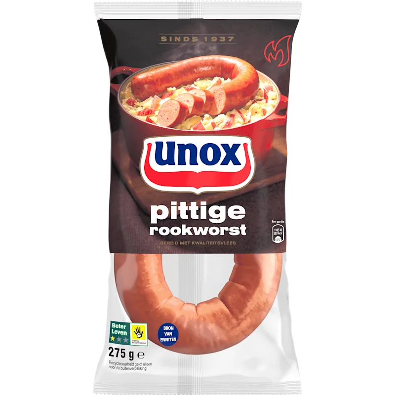 Unox Rookworst pittig