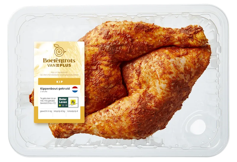 PLUS Boerentrots Kippenbout gekruid 2st