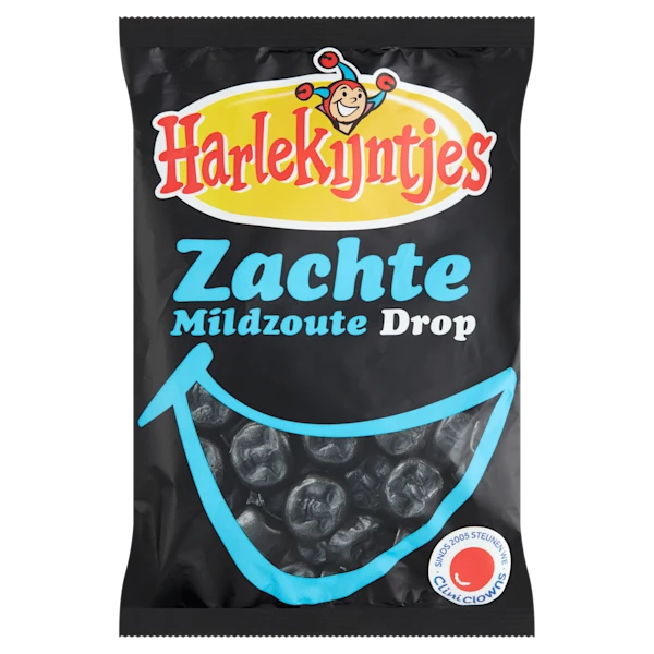Harlekijntjes Zachte mildzoute drop