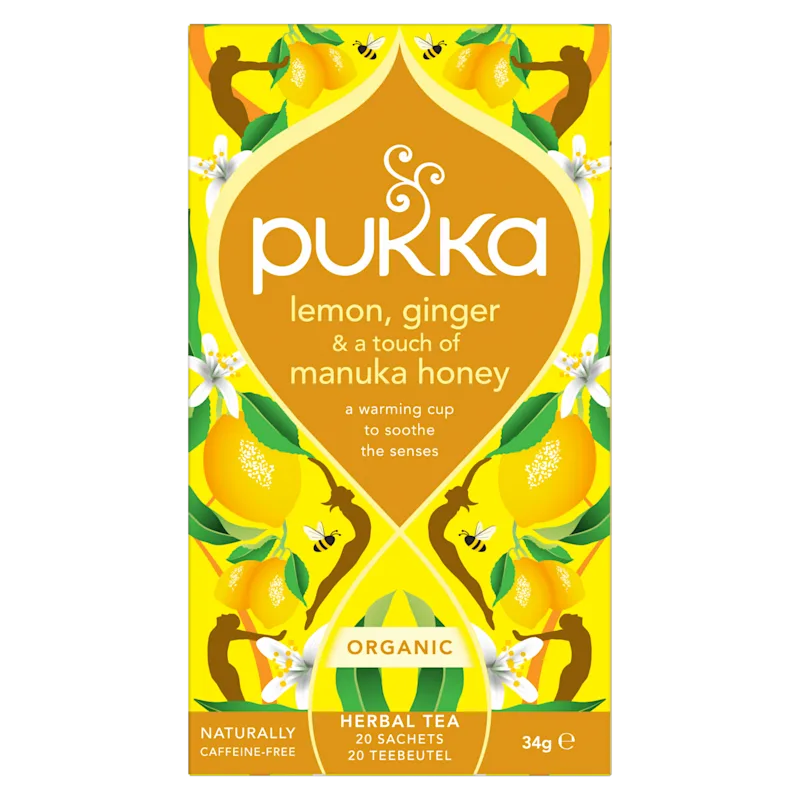 Pukka Thee lemon, ginger & manuka honey