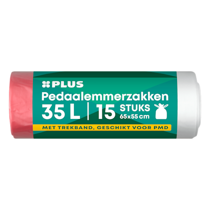 Trekbandzakken transparant 35L