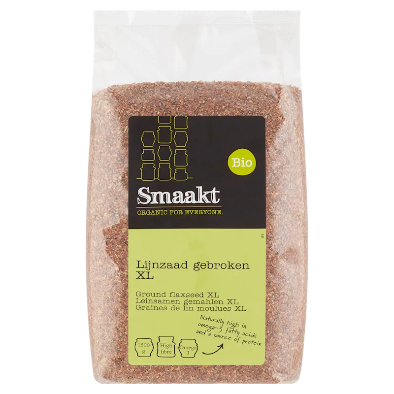 Smaakt Bio Lijnzaad Gebroken XL 1500 g