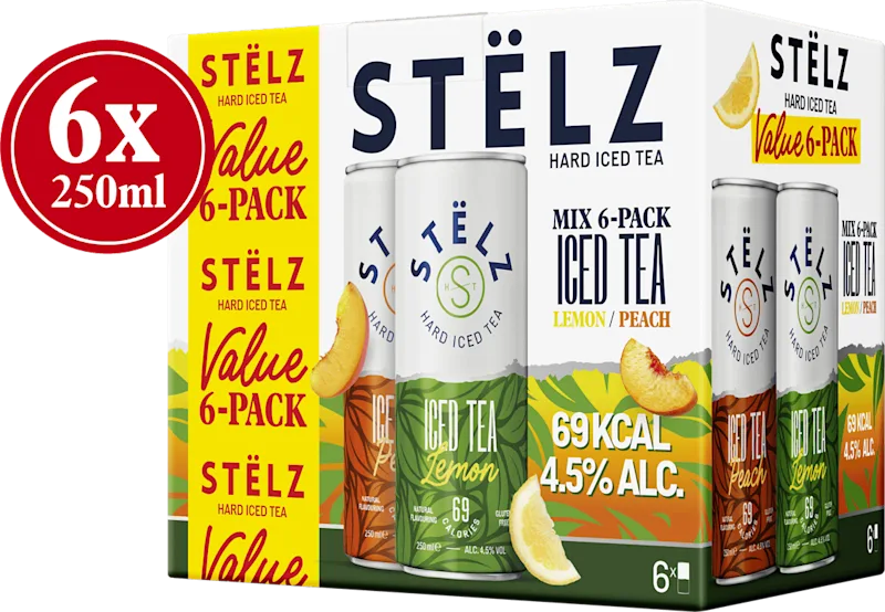 Stëlz Hard Iced Iced Tea Lemon & Peach