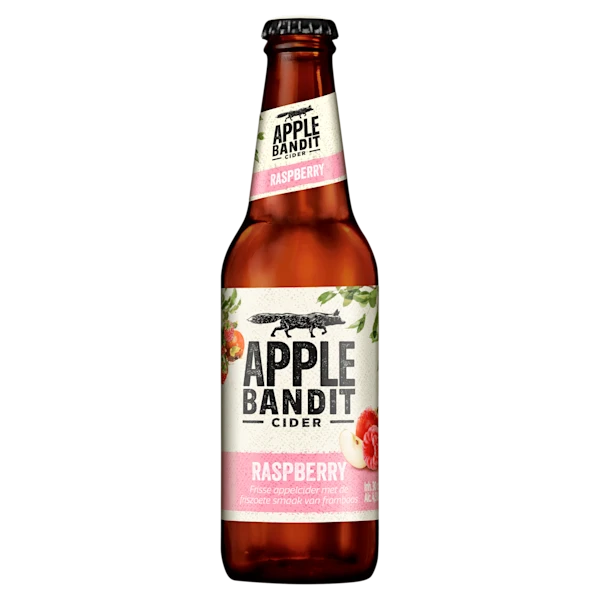 Apple Bandit Raspberry cider fles