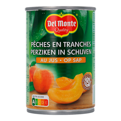 Perzik schijfjes op sap