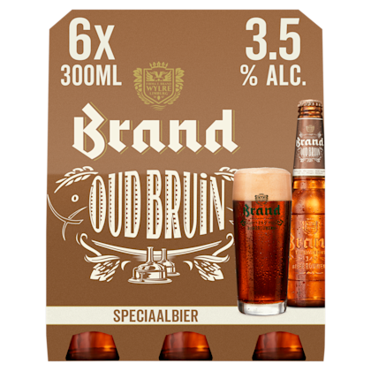Oud bruin bier fles