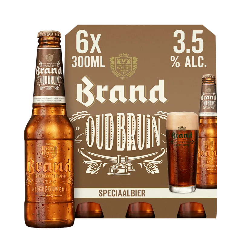 Brand Oud Bruin Bier Fles 6 x 300ml
