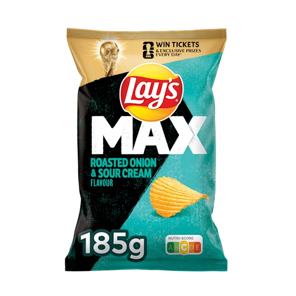 Lays Max Roasted Onion & sour cream