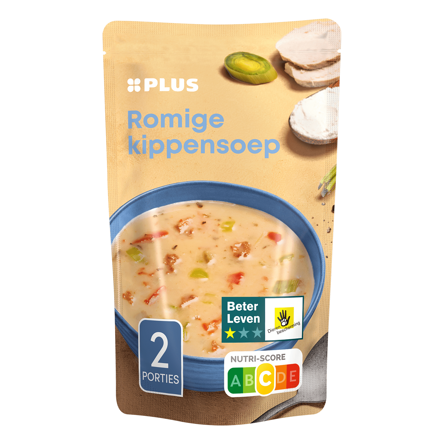 Plus Soep In Zak Kippensoep Per Stazak 570 Ml