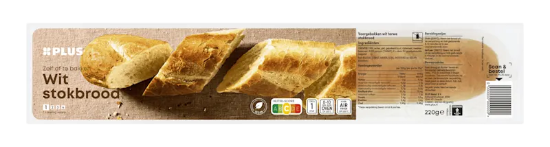 PLUS Stokbrood wit