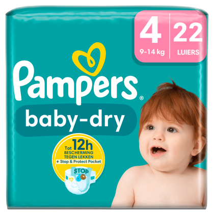 Pamper Baby-Dry maat 4 key size