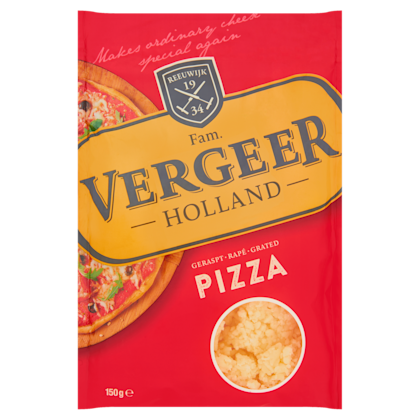 Geraspte kaas pizza