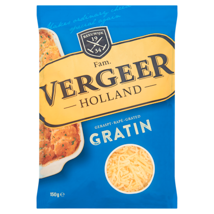 Geraspte kaas gratin