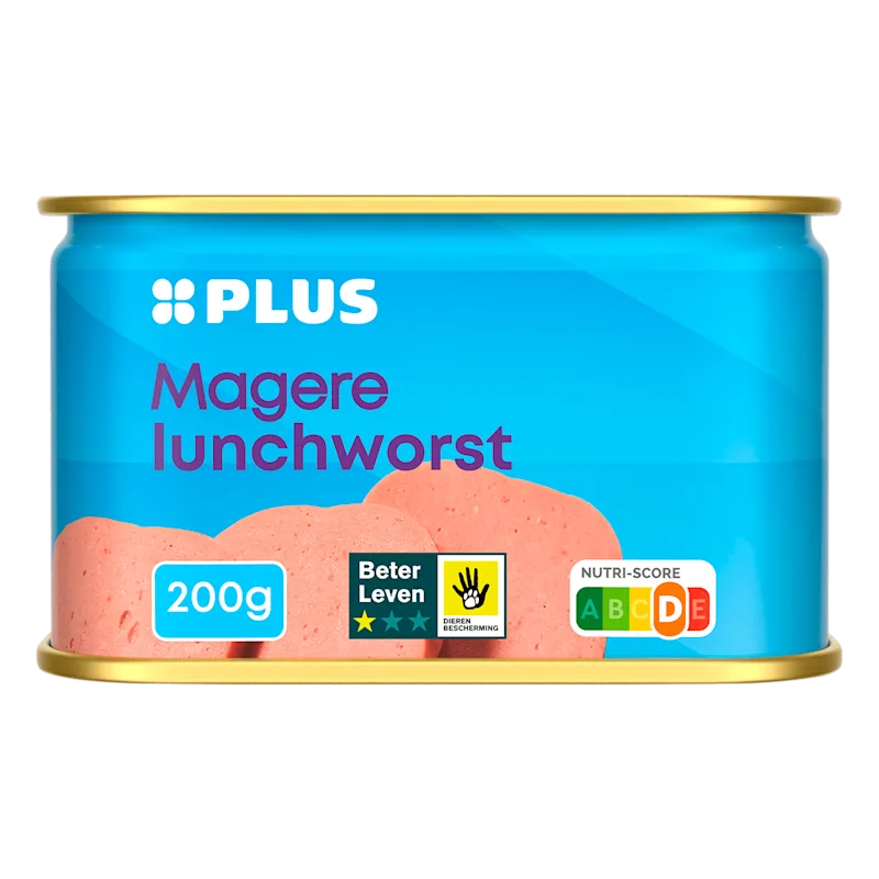 PLUS Magere lunchworst BLK 1 ster