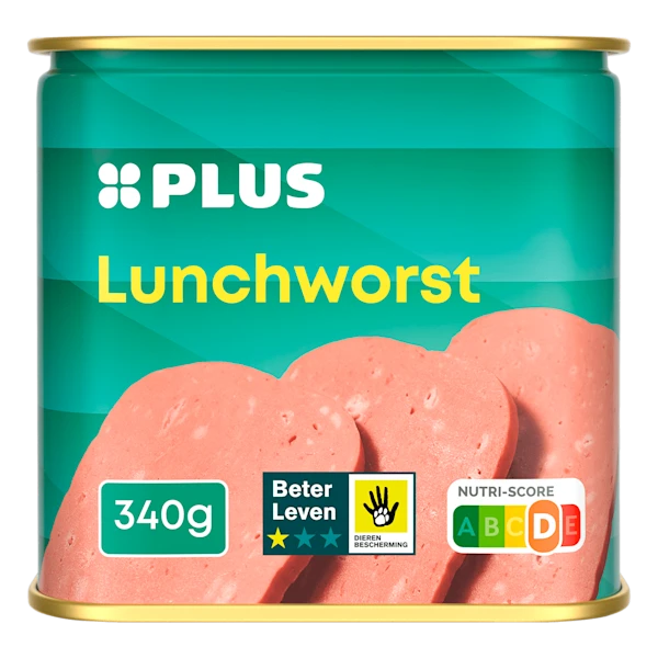 PLUS Lunchworst BLK 1 ster